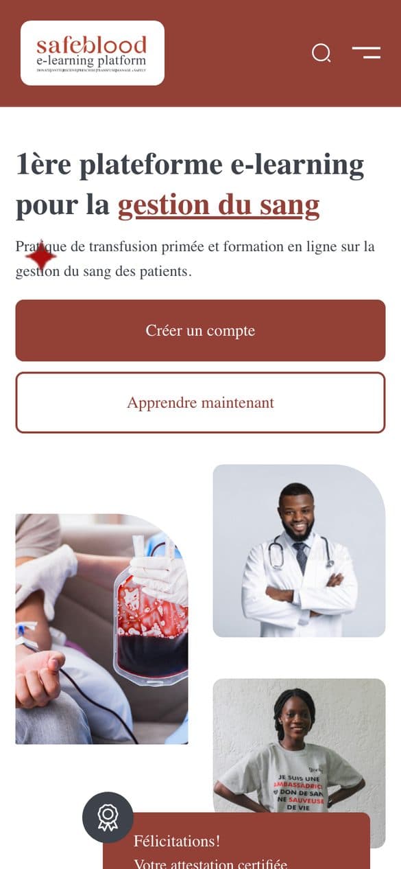 SafeBlood eLearning 2